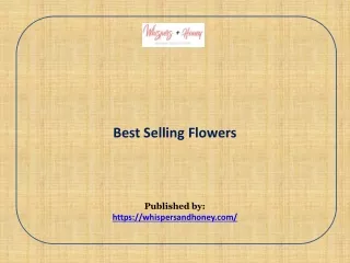 Best Selling Flowers