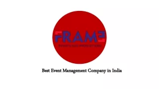 best event management company in india