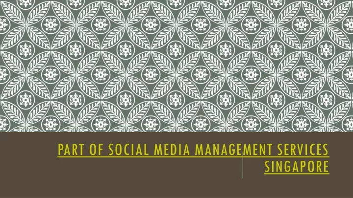 part of social media management services singapore