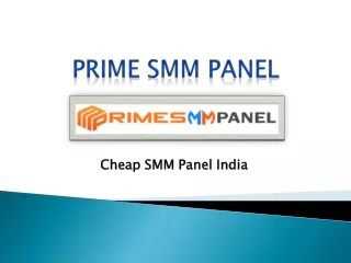 PRIME SMM PANEL