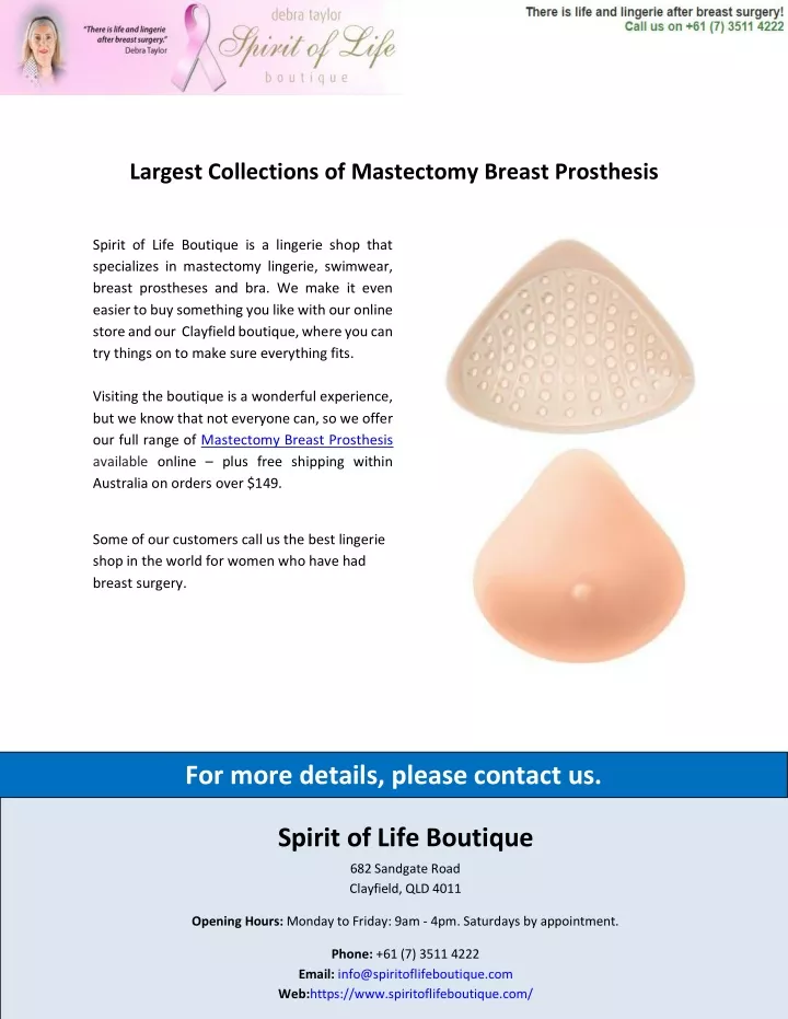 largest collections of mastectomy breast