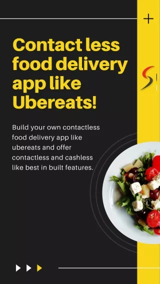 Contactless food delivery app like ubereats