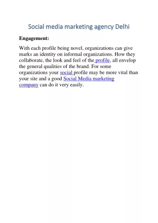 s social media marketing agency ocial media