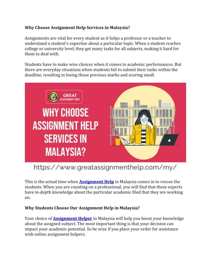 why choose assignment help services in malaysia