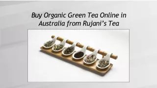 Buy Wide Range of organic green tea online in Australia