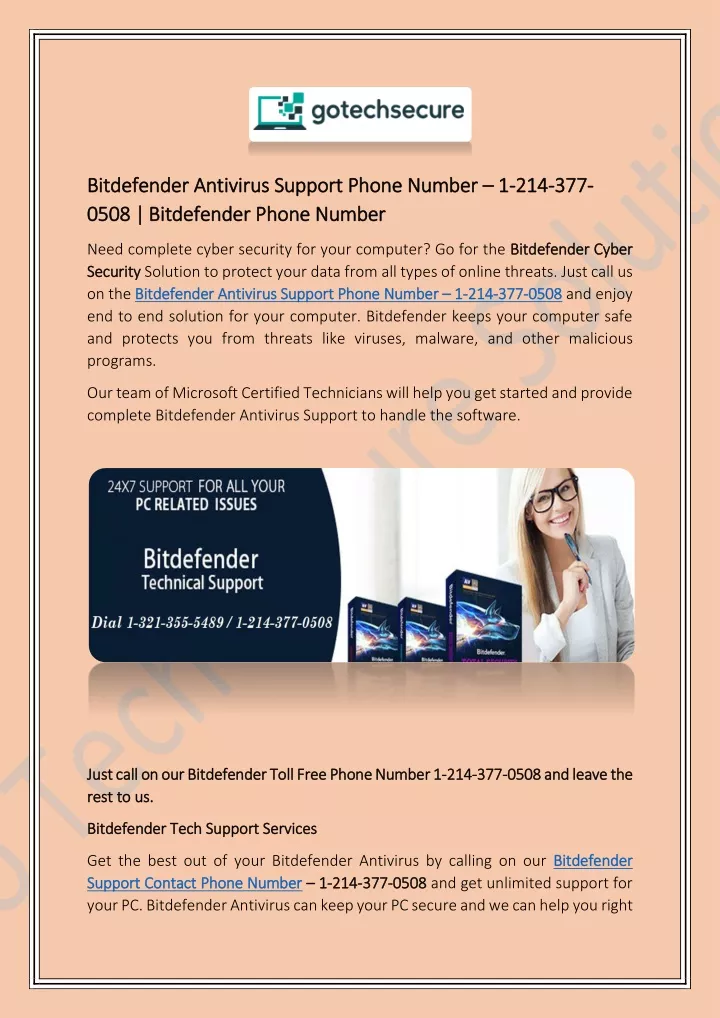 bitdefender antivirus support phone number