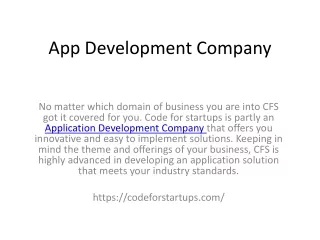 app development company