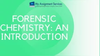 forensic chemistry an introduction