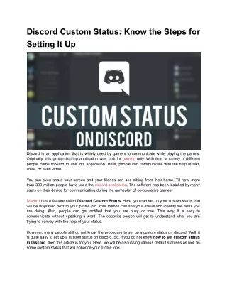 Discord Know the Steps for Setting It Up