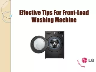 Most Useful Front Load Washing Machine Tips
