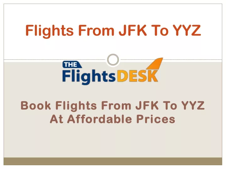 flights from jfk to yyz