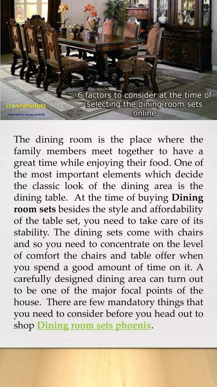the dining room is the place where the family