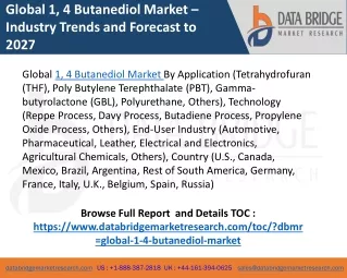 global 1 4 butanediol market industry trends
