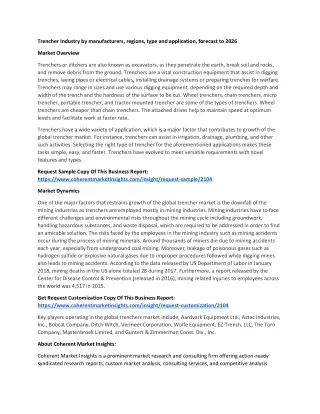 trencher industry by manufacturers regions type