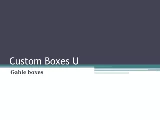 custom boxes u