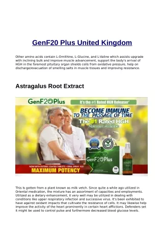 GenF20 Plus United Kingdom: Reviews, Benefits,Price and Where to Buy ...