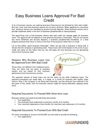 Strategizing To Get A Loan With Bad Credit