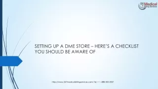 setting up a dme store here s a checklist you should be aware of