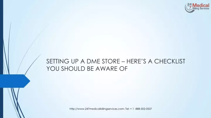 setting up a dme store here s a checklist you should be aware of