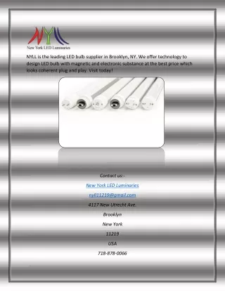 nyll is the leading led bulb supplier in brooklyn