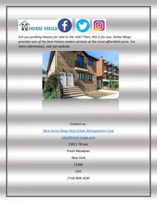 are you probing houses for sale in the usa then