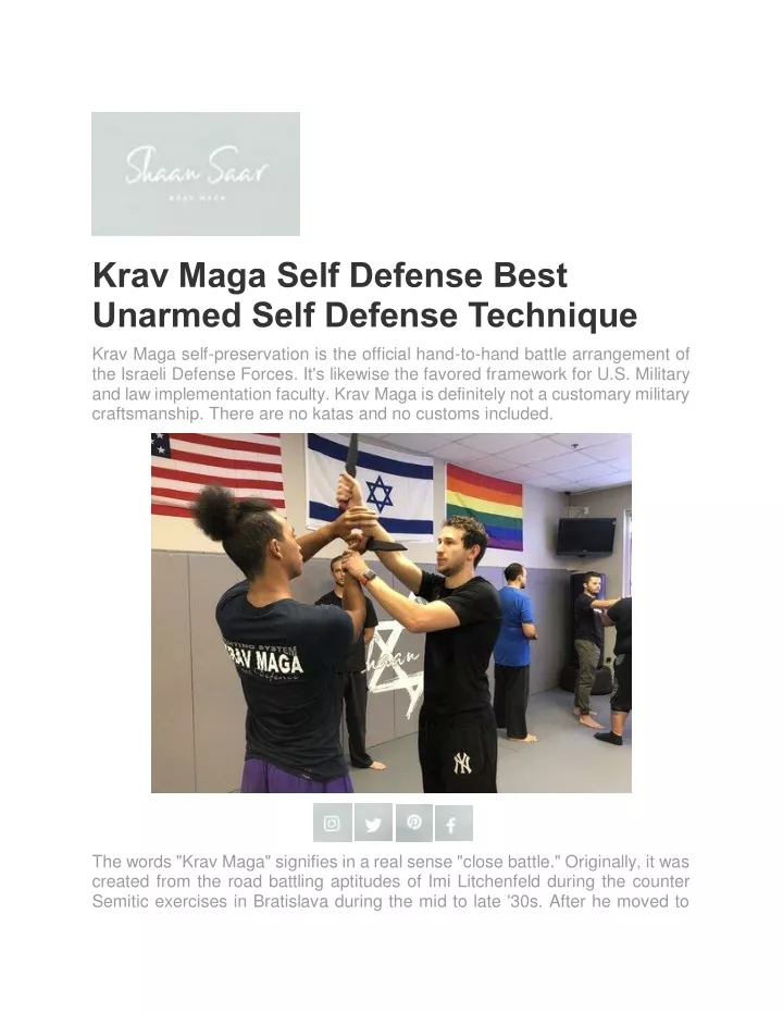 krav maga self defense best unarmed self defense
