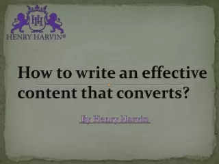 How to write an effective  content that converts?