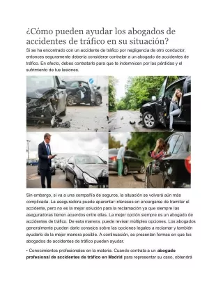 Mejores abogados de tráfico Madrid | Accidentestrafico.abogado