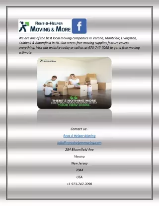 we are one of the best local moving companies