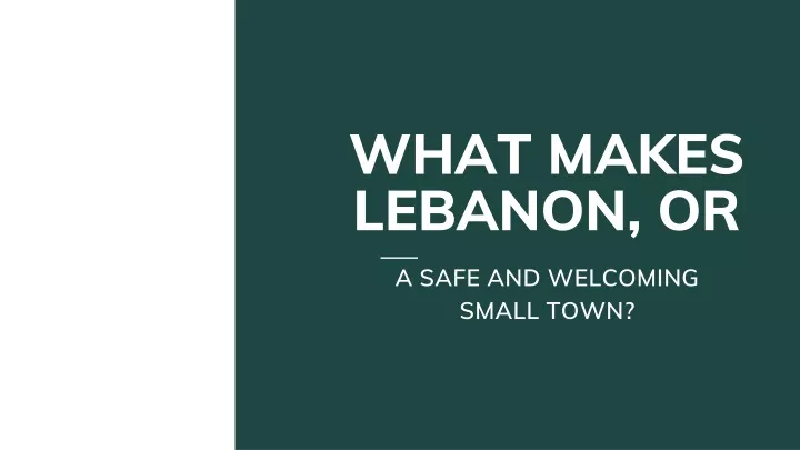 what makes lebanon or
