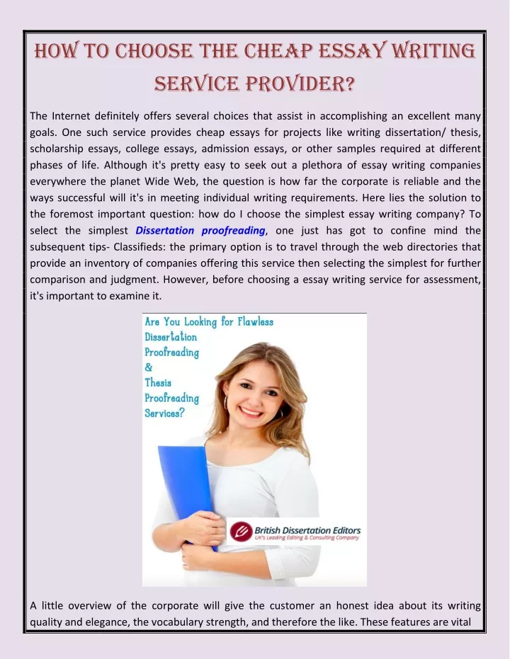 how to choose the cheap essay writing service
