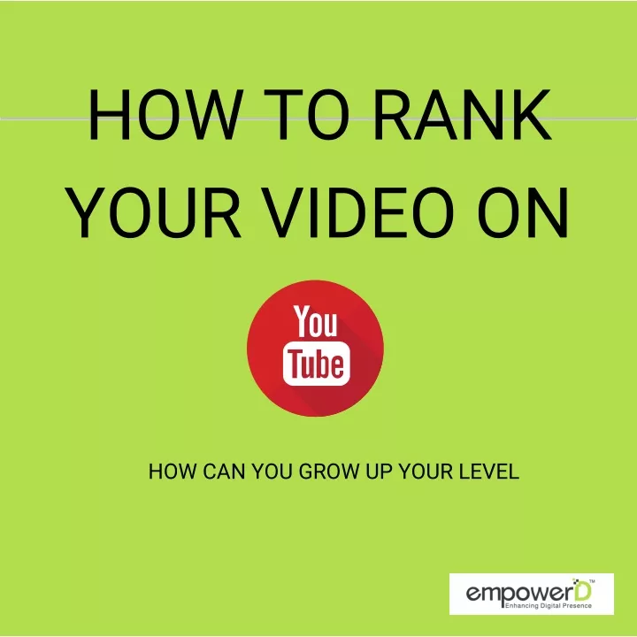 how to rank your video on