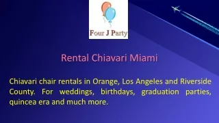 rental chiavari miami