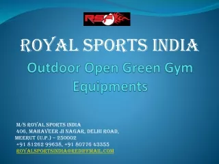 Royal Sports Outdoor Open Green Gym Equipments