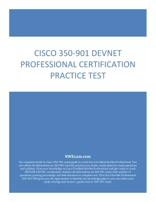 cisco 350 901 devnet professional certification
