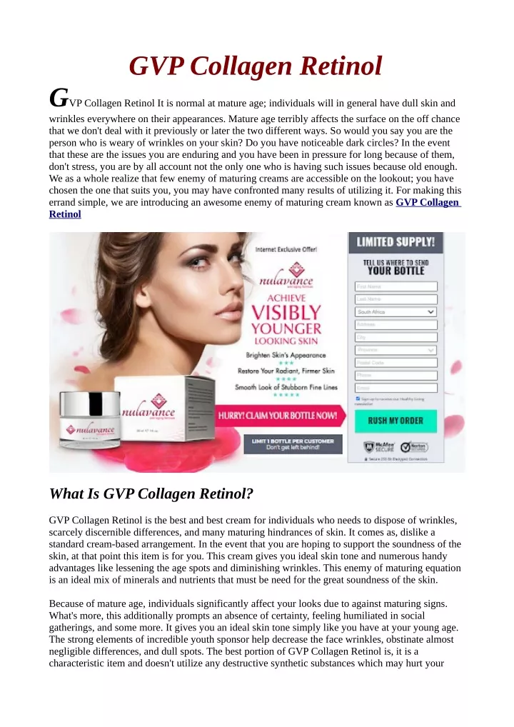gvp collagen retinol g vp collagen retinol