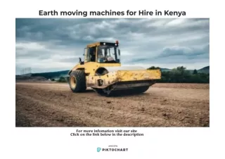 Get earth moving machines for Hire in Kenya