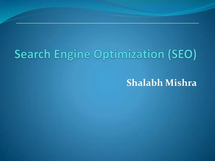 search engine optimization seo