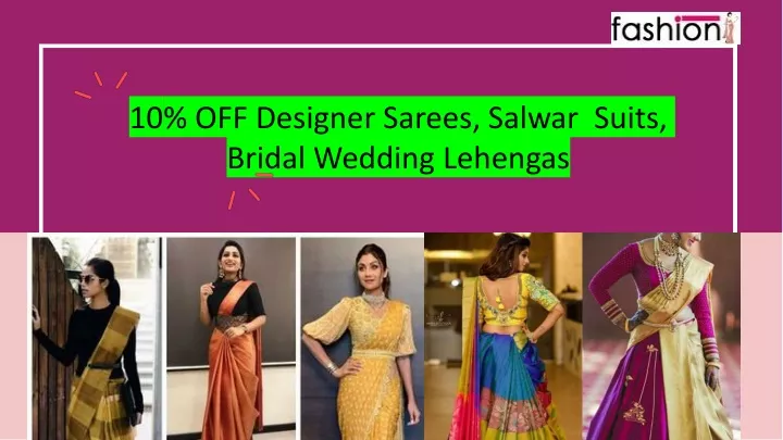 10 off designer sarees salwar suits bridal