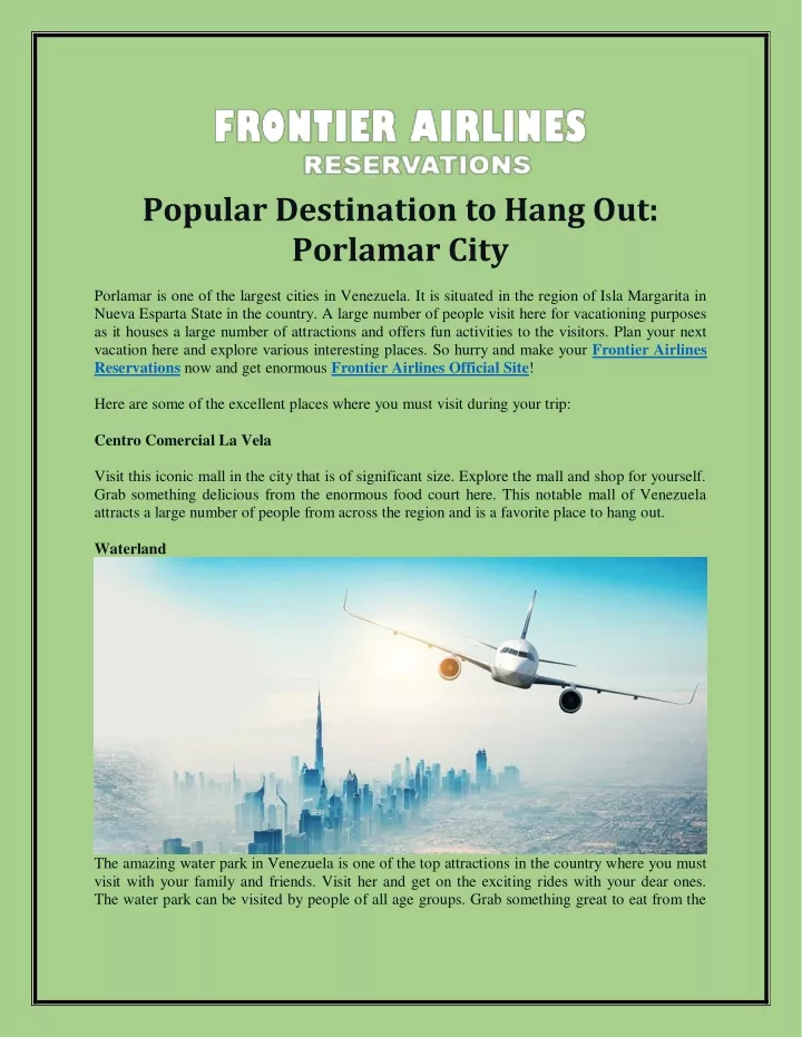 popular destination to hang out porlamar city