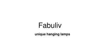 hanging lamps
