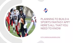 Planning to Build a Sports Fantasy App? Here's All That You Need to Know- Halkwinds