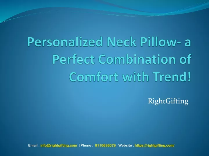 personalized neck pillow a perfect combination of comfort with trend