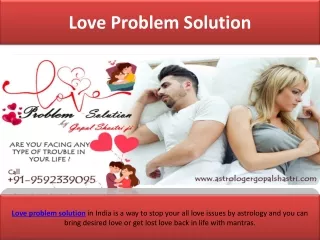Love Problem Solution Specialist Astrologer