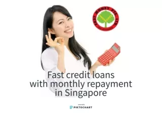 Get fast credit loans with monthly repayment Singapore