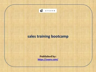 sales training bootcamp