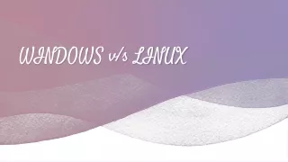 windows v s linux