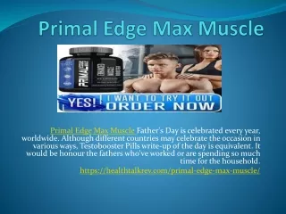 Primal Edge Max Muscle - Increase In Quality And Mass