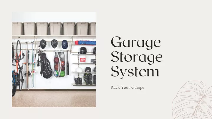 garage storage system