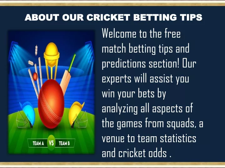 about our cricket betting tips